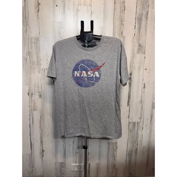 NASA Logo Gray Graphic T-Shirt | Space Program Tee – Size XL - Picture 2 of 4